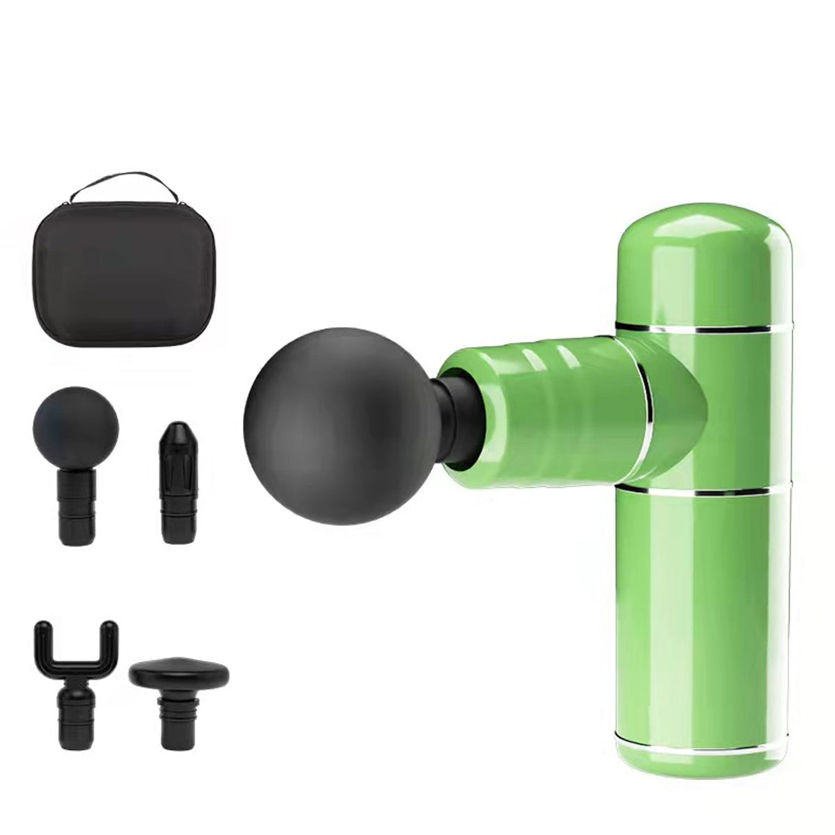 Link Super Deep Tissue Percussion Massage Gun With 4 Attachments Pre/post  Workout Portable Rechargeable - Green : Target